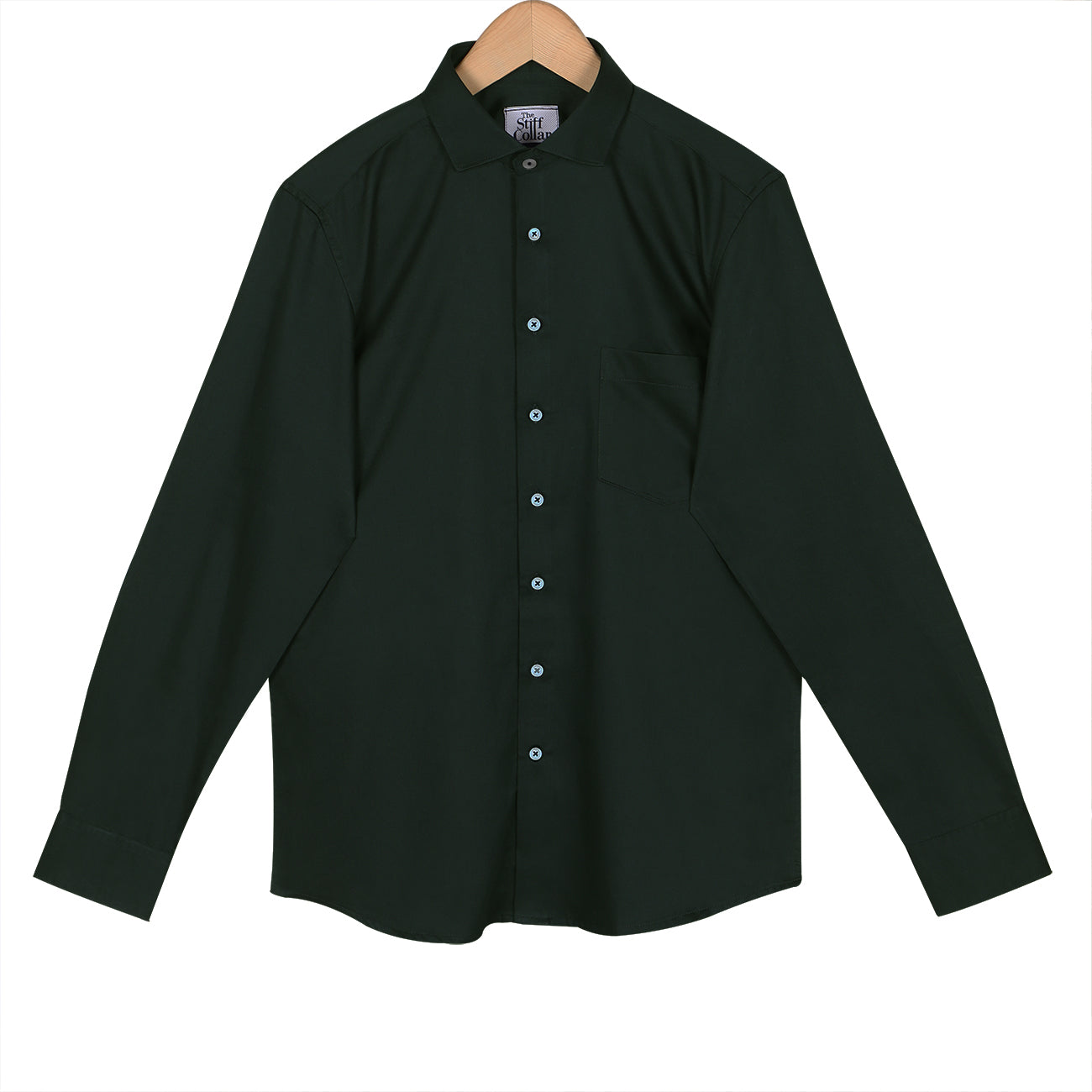 Olive Green Pure Cotton Shirt With Trousers