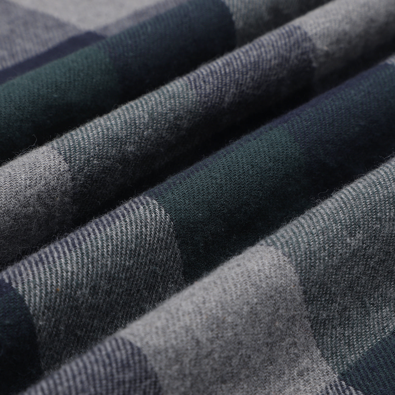 Wild Green Flannel Checks Button Down Cotton Shirt