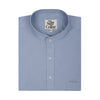 Shark Gray Poplin Mandarin Collar Shirt