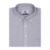 Silver Gray Houndstooth Button Down Executive Shirt