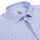 Iris Purple And Blue Floral Twill Half Sleeve Cotton Shirt Combo