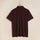 Soft Cotton Rich Maroon Polo T-shirt with Mandarin Collar