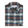 Green Check Flannel Button Down Casual Shirt