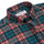 Orange Green Check Flannel Button Down Casual Shirt