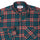 Orange Green Check Flannel Button Down Casual Shirt