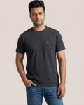 Melange Grey Round Neck Premium Cotton T-Shirt
