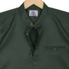 Bottle Green Satin Rolled Up Sleeves Premium Kurta Shirt