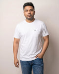 Optical White Round Neck Premium Cotton T-shirt
