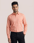 Orange Oxford Chambray Executive Shirt