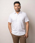 Original White Oxford Half Sleeve Cotton Shirt