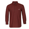 Brick Red Linen Blend Full Sleeve Premium Kurta Shirt