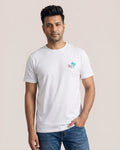 Soft Enzyme Washed Winter White Round Neck Cotton T-shirt