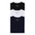 Soft Enzyme Washed Plain V neck T-shirt Combo Pack Of 3 (White, Navy, Black)
