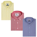 Pack of 3 Oxford Button Down Cotton Shirt