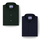 Midnight Navy And Olive Green Satin Regular Fit Cotton Shirt Combo