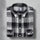 White Black Check Light-weighted Washed Button Down Casual Shirt