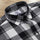 White Black Check Light-weighted Washed Button Down Casual Shirt