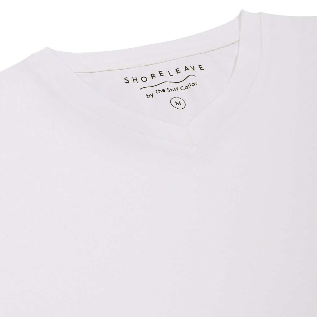 Soft Enzyme Washed Plain V neck T-shirt Combo Pack Of 3 (White, Navy, Black)