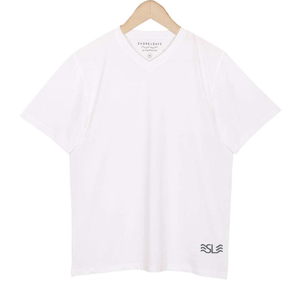 Soft Enzyme Washed Plain V neck T-shirt Combo Pack Of 3 (White, Navy, Black)