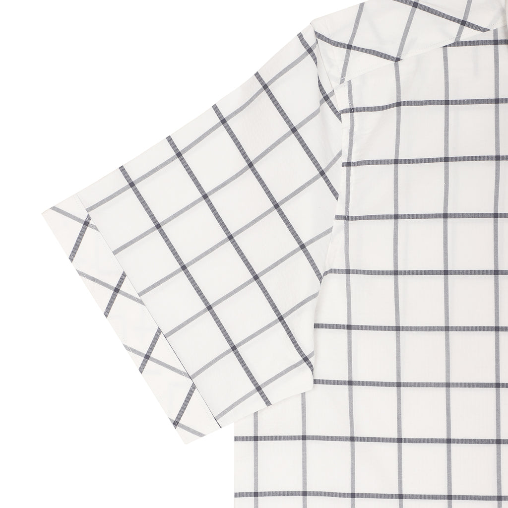 Off White Big Check Half Sleeves Shirt