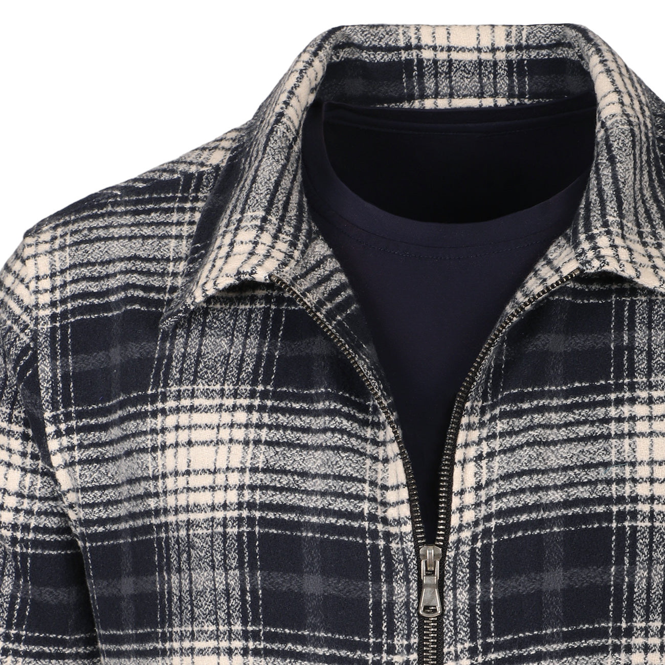 Flannel Jacket Mens Checked Overshirt Jacket Relaxed Fit Overshirt