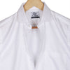 White Herringbone Half Sleeve Giza Cotton Shirt