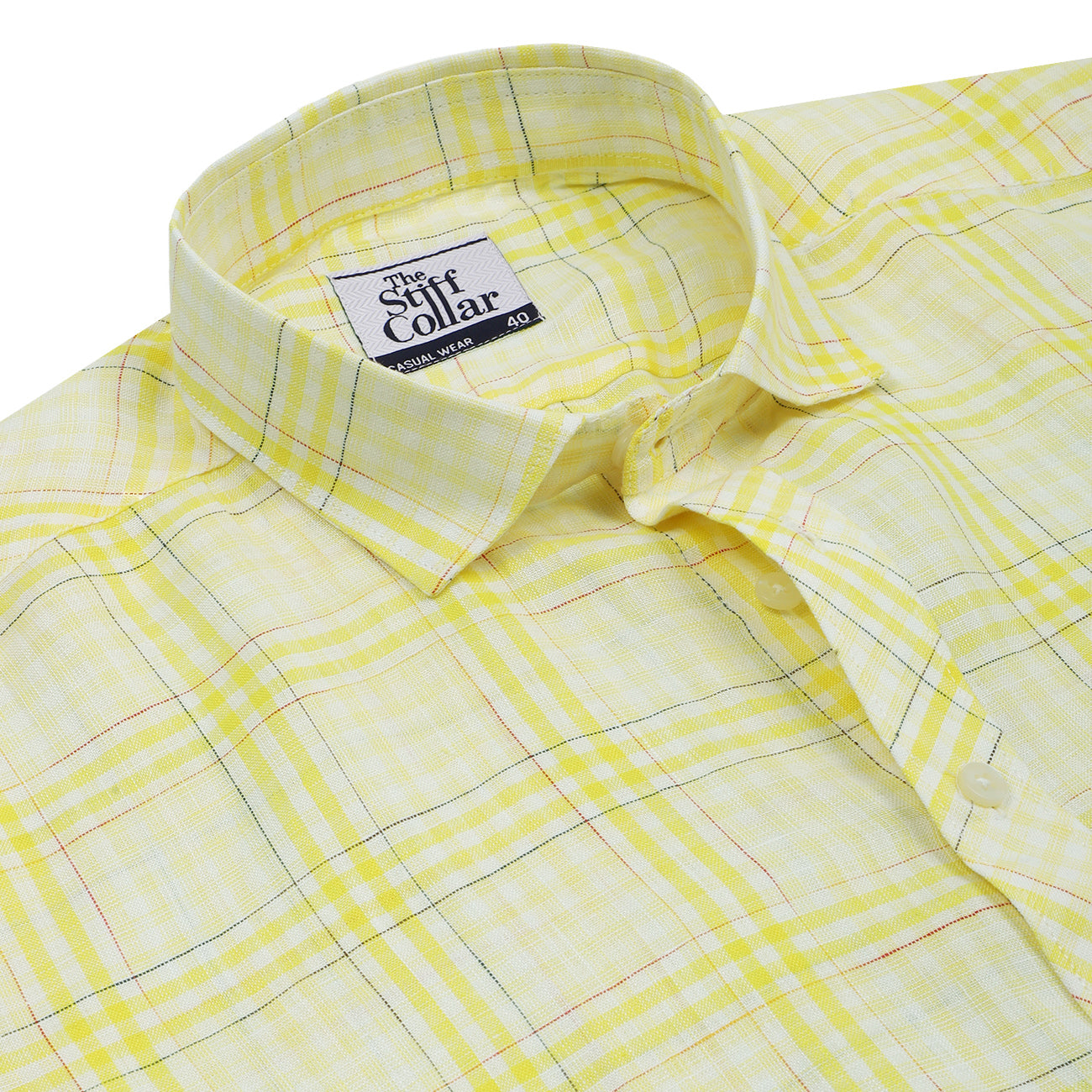 Mens Yellow Cotton Jodhpuri Hunting Shirt