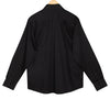 Black Satin Regular Fit Cotton Shirt