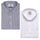 White Oxford And French Stripes Half Sleeve Cotton Shirt Combo