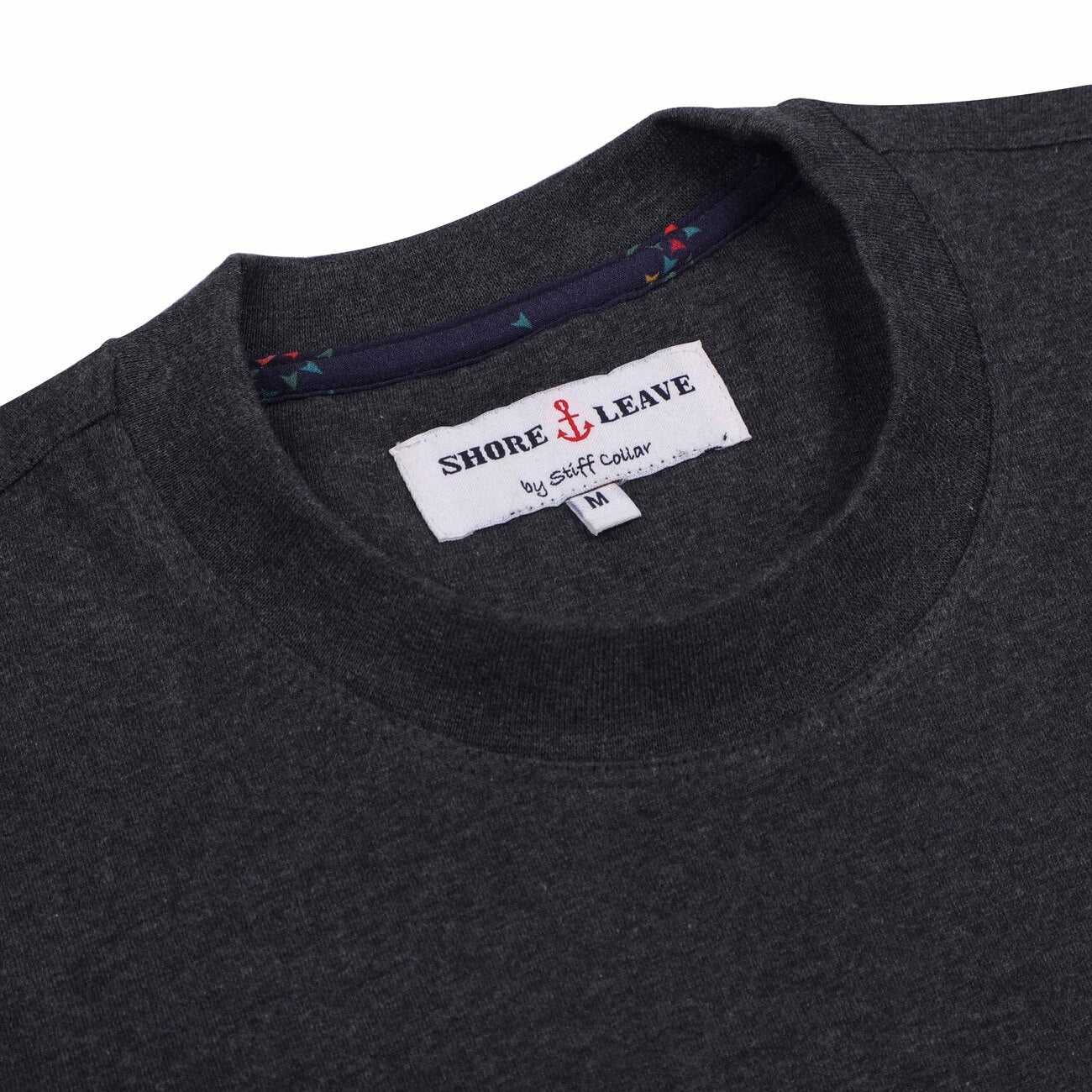 Melange Grey Round Neck Premium Cotton T-Shirt