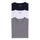 Soft Enzyme Washed Plain V neck T-shirt Combo Pack Of 3 (White, Navy, Grey)