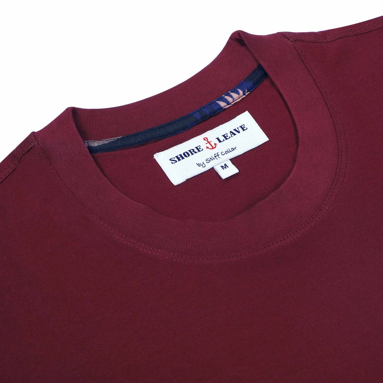 Burgundy Round Neck Premium Cotton T-shirt