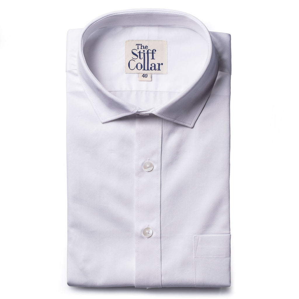 White plain shirt for men