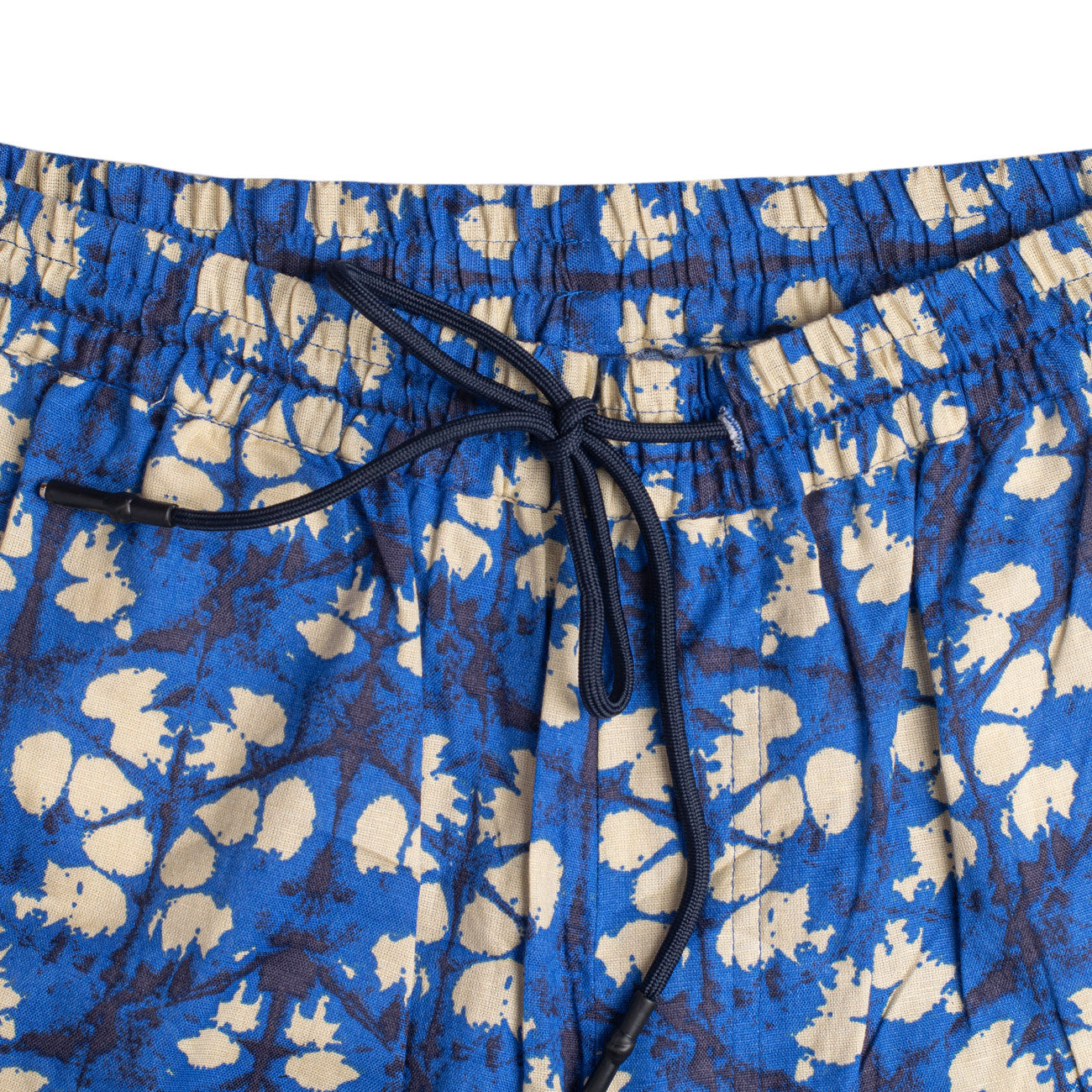 Royal Blue Tie & Dye Print Beach Shorts