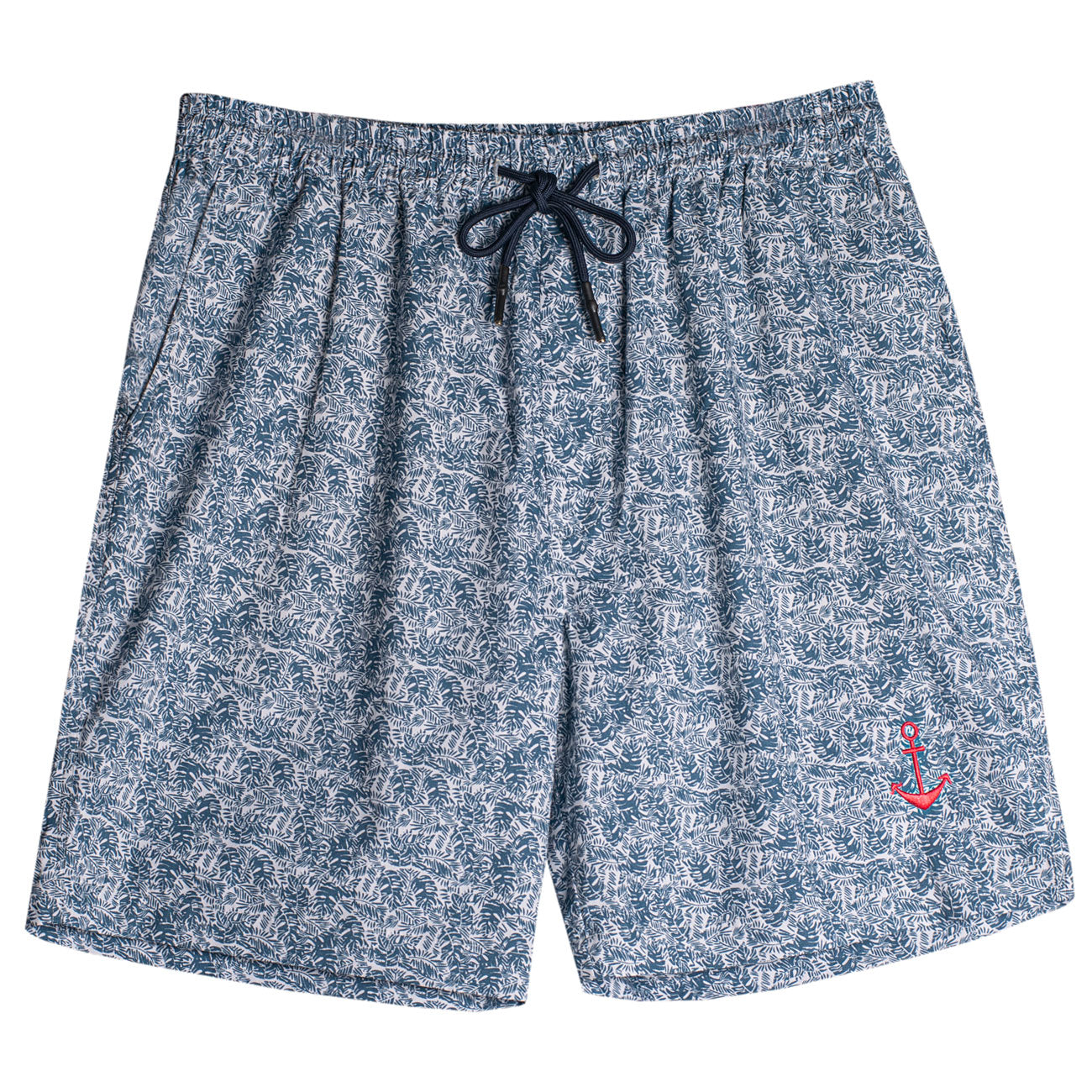 Subtle Blue Tribal Print Beach Shorts