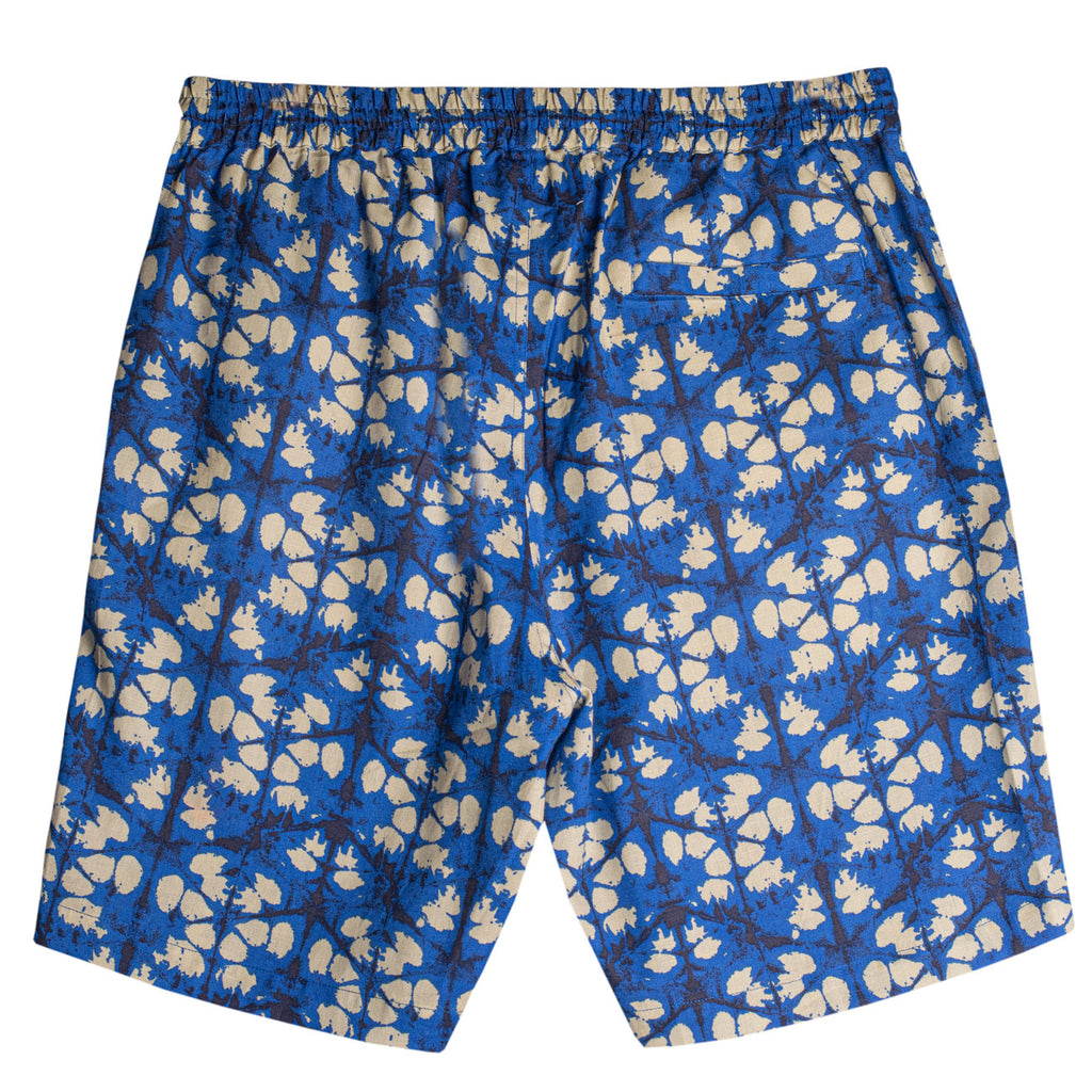 Royal Blue Tie & Dye Print Beach Shorts