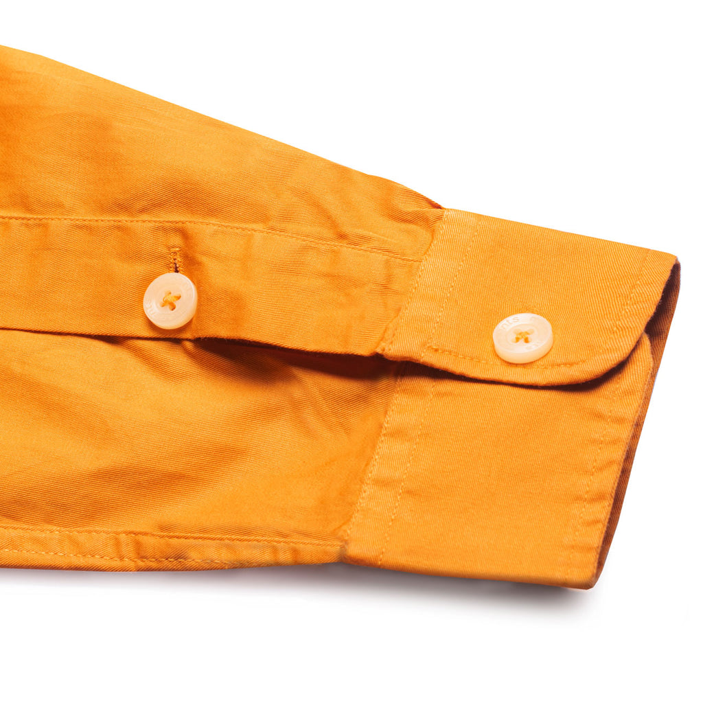 Mustard Twill Enzyme Softener Washed Texas Shirt