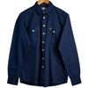 Navy Twill Enzyme Washed Texas Shirt