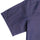 Bronze Horizontal Stripes on Navy Cotton Linen Half Sleeve Shirt