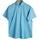 Blue Oxford Bottle Print Half Sleeves Shirt