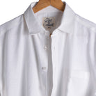White Cotton Linen Regular Fit Shirt