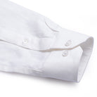 Snow White Cotton Linen Regular Fit Shirt