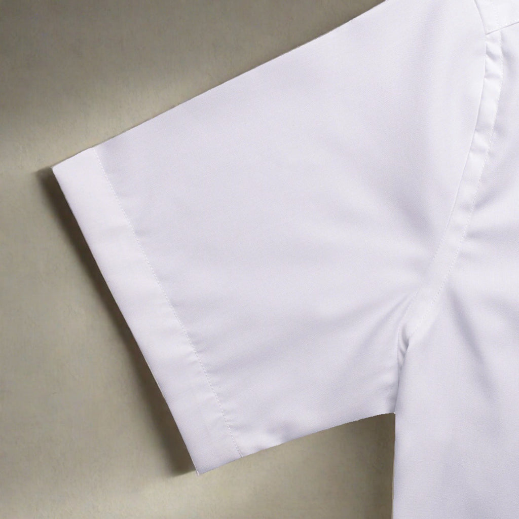 White Oxford Half Sleeves Cotton Shirt