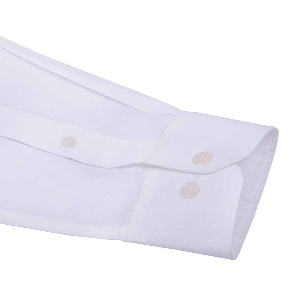 Classic White Pin Point Oxford 2 Ply Giza Cotton Regular Fit Shirt