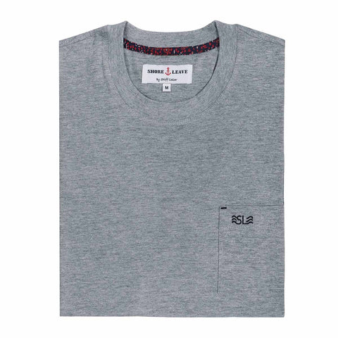 Stone Grey Soft Cotton Henley T-shirt