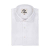 White Matte Dobby Half Sleeve Cotton Shirt