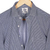 Grey Pencil Stripes Regular Fit Cotton Shirt