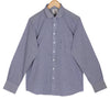 Grey Pencil Stripes Regular Fit Cotton Shirt