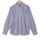 Navy Candy Stripe Button Down Cotton Shirt