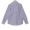 Navy Candy Stripe Button Down Cotton Shirt